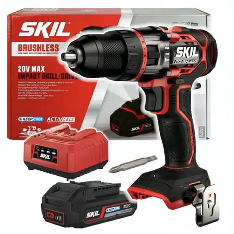 SKIL 3070 AA Perceuse à Percussion Sans Fil Brushless 20V