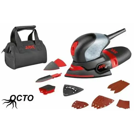 Skil Ponceuse Main 7207 AK Ponceuse 100W Avec Sac Poussire Papier Abrasif