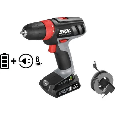 SKIL Perceuse/visseuse Sans Fil 2461AA Perceuse/visseuse Avec C‰ble De Charge De 6 M F0152461AA – Image 2